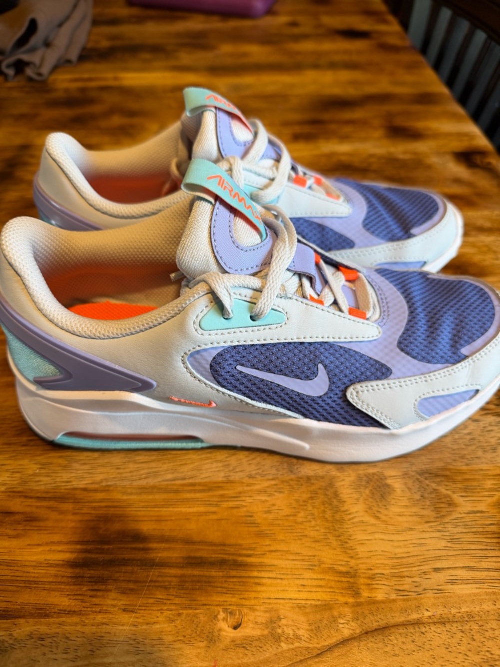 Nike AirMax Bolt Sneakers in Lavender, Mint & Coral Accent
